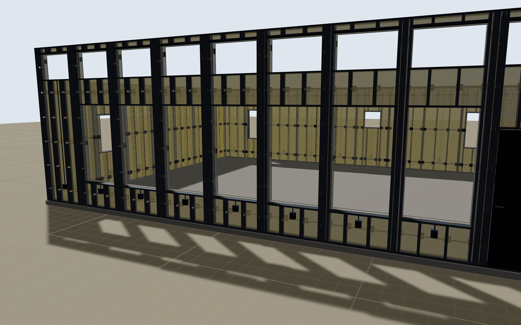 Wall panels: the open cavity